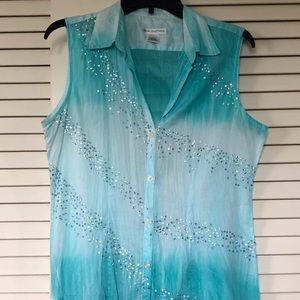 Real Clothes Sequined Top Blouse
